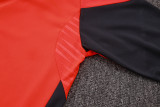 2025-26 Mens Bayern Munich half-pull Orange red Training suit