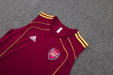 2025-26 Mens Arsenal maroon Retro version vest Training Short Suit