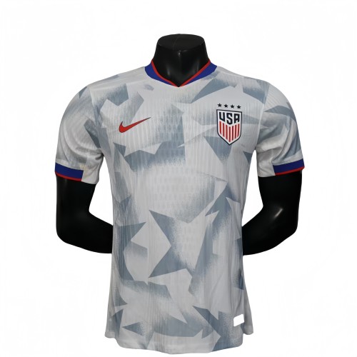 2025-26 Mens USA United States   home  Player version soccer Jersey