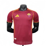 2025-26 Mens Roma home  Player Version red soccer Jersey