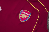 2025-26 Mens Arsenal maroon Retro version vest Training Short Suit