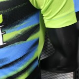 2025-26 Mens Marseille Player version Green Blue soccer jersey