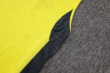 2025-26 Mens Real Madrid yellow vest Training Short Suit