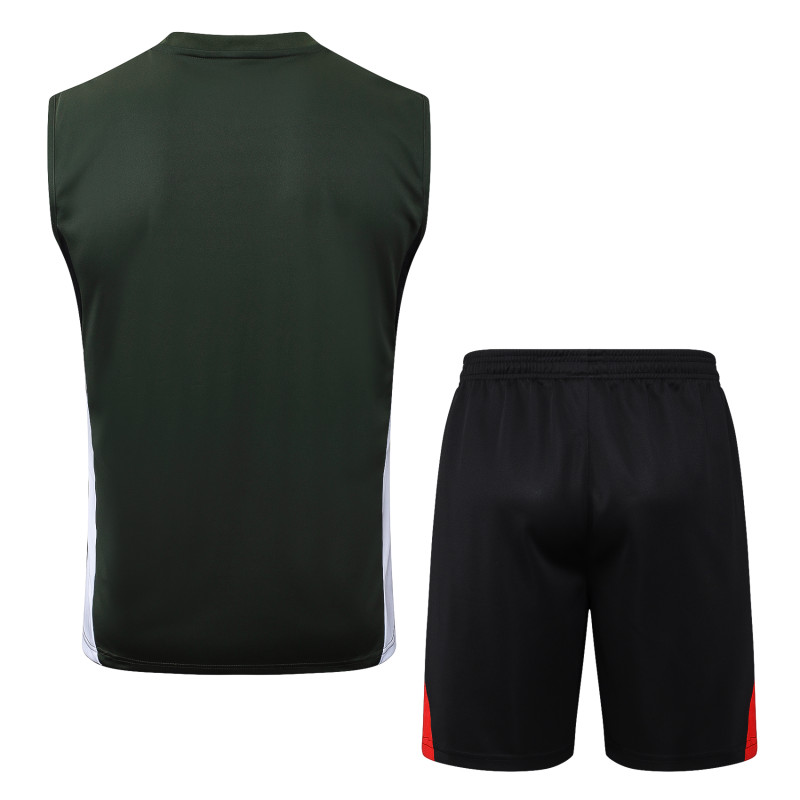 2025-26 Mens Bayern Munich Dark green Vest short training