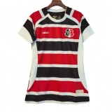 2025-26 Women Santa Cruz home Red White Black soccer jersey
