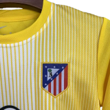 2025-26 Kids Atletico Madrid  Goalkeeper yellow soccer jersey