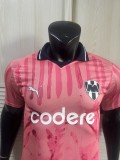 2025-26 Mens Monterrey pink special edition Player version Jersey