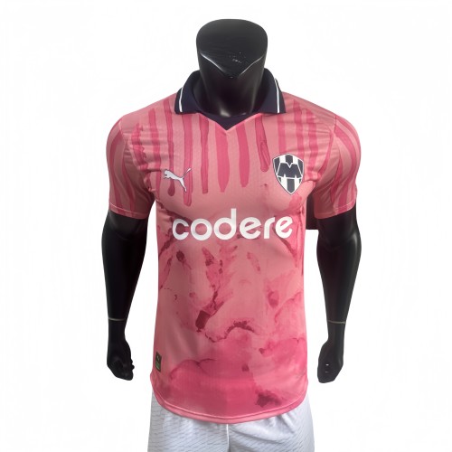 2025-26 Mens Monterrey pink special edition Player version Jersey