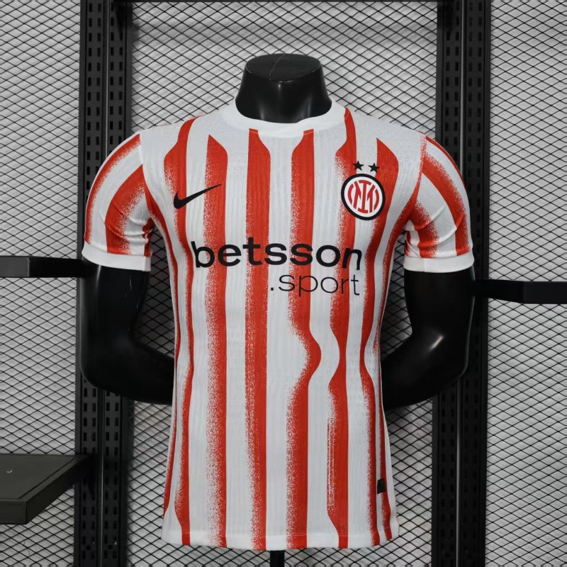 2025-26 Mens Inter Milan red white Player version Jersey