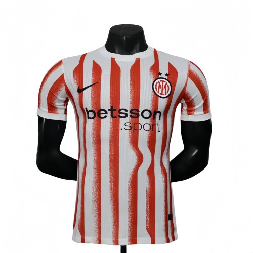 2025-26 Mens Inter Milan red white Player version Jersey