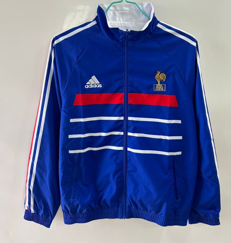 1998 Mens Retro France Home away Double sided  windbreaker
