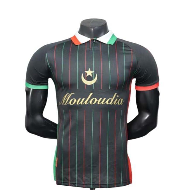 2025-26 Mens Palestine black Player version soccer jersey