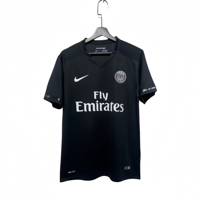 2015-16 Mens Retro Paris psg black Third Away  soccer Jersey