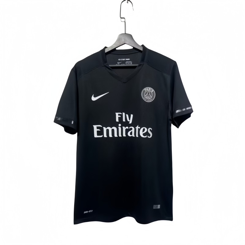 2015-16 Mens Retro Paris psg black Third Away  soccer Jersey