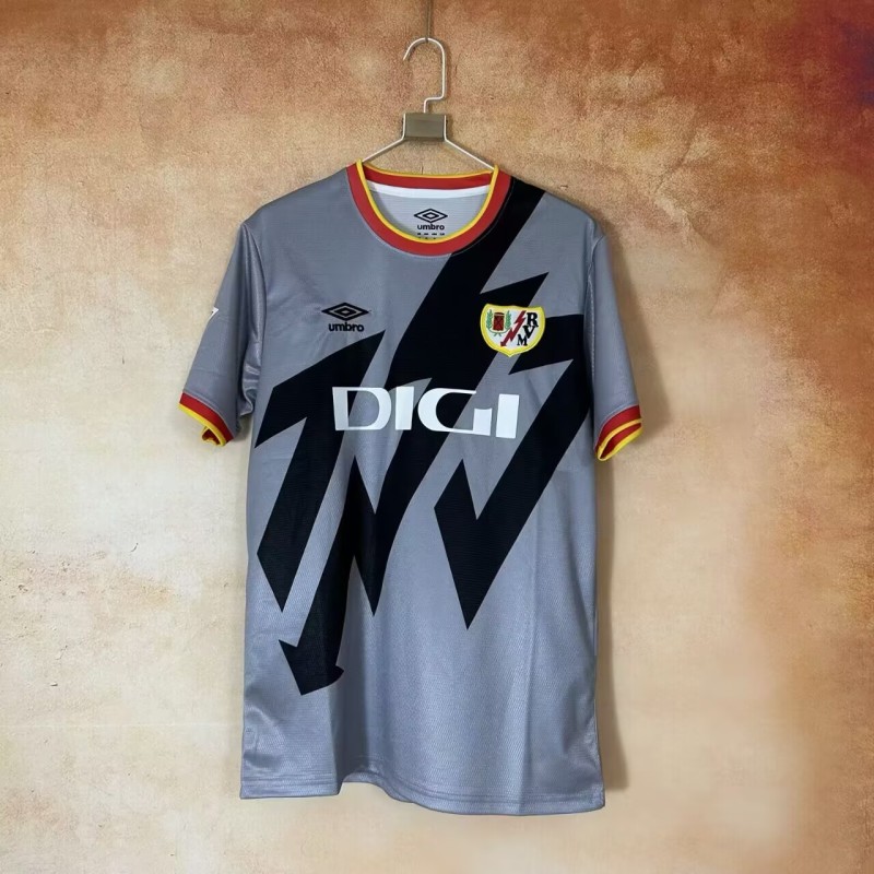 2025-26 Mens Rayo Vallecano grey  soccer Jersey