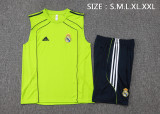 2025-26 Mens Real Madrid Grass green vest Training Short Suit