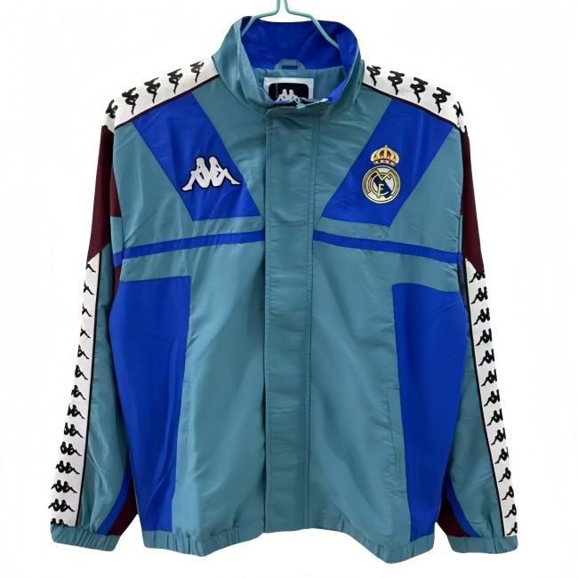 2025-26 Mens Real Madrid blue-green windbreaker