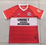 2025-26 Mens Middlesbrough  home red soccer jersey