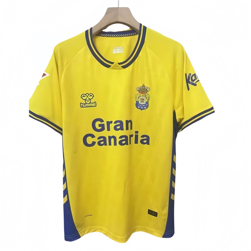 2025-26 Mens Las Palmas home yellow soccer jersey