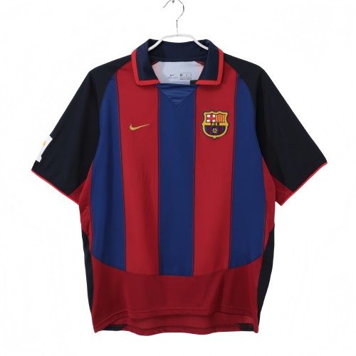 2003-04 Mens  Barcelona Retro Home soccer Jersey