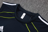 2025-26 Mens Real Madrid Blue vest Training Short Suit
