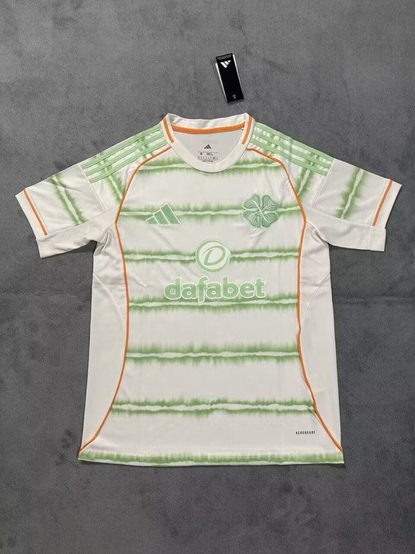 2025-26 Mens Celtic Third away  white soccer Jersey