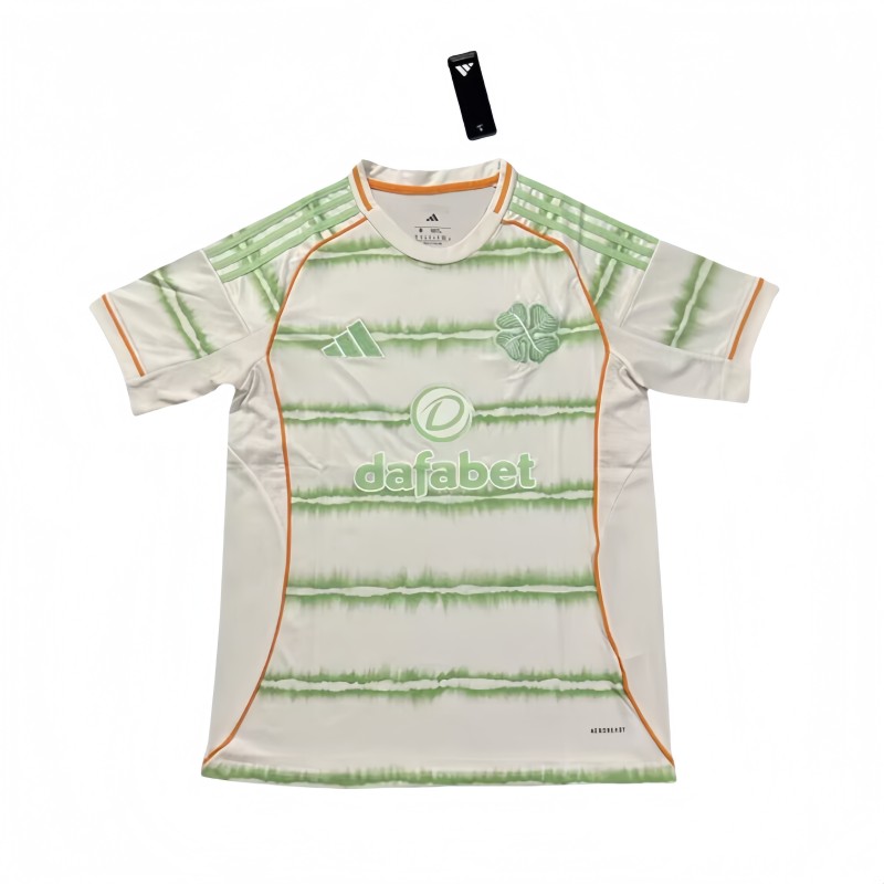 2025-26 Mens Celtic Third away  white soccer Jersey