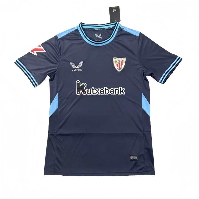 2025-26 Men‘s Athletic Bilbao away blue soccer Jersey