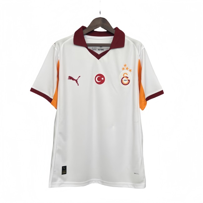 Mens Galatasaray white away Soccer Jersey  2526