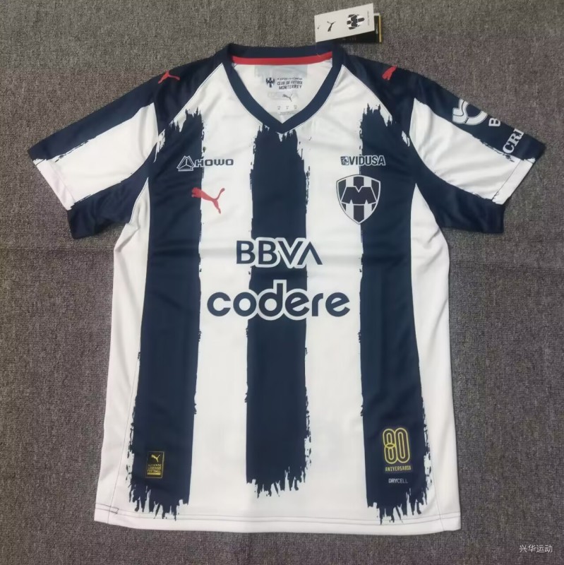 2025-26 Monterrey home blue Soccer Jersey