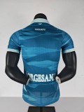 2025/26 Mens Napoli Third away  Player version blue soccer jersey
