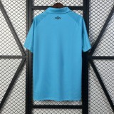 Mens Santos blue Third away soccer jersey 2526