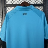 Mens Santos blue Third away soccer jersey 2526