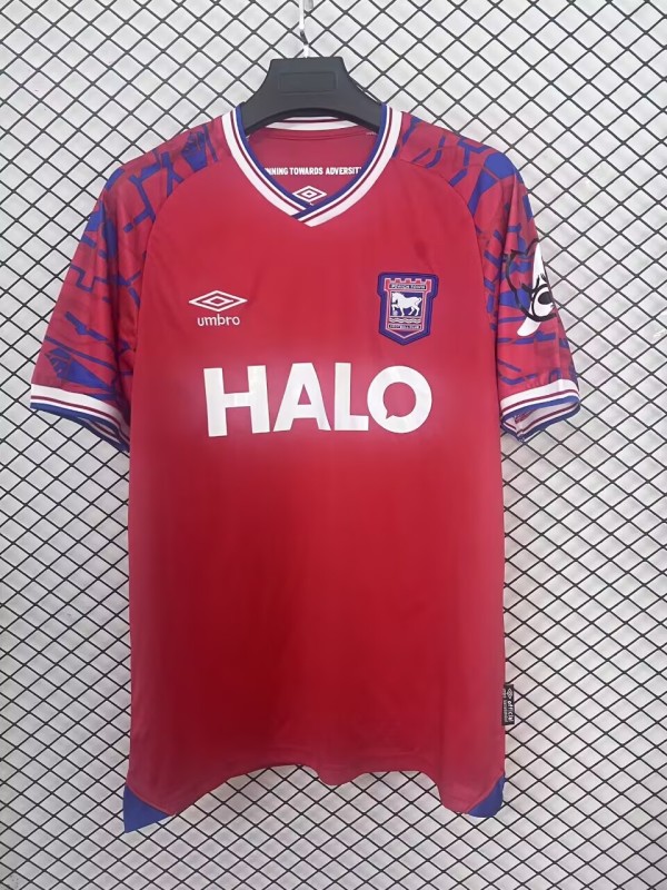 2025-26 Mens Ipswich away red Soccer Jersey