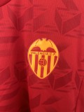 2025-26 Mens Valencia red away soccer Jersey