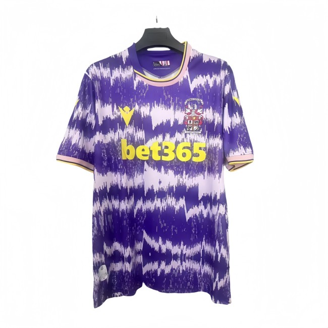 2025-26 Mens Stoke City away blue soccer jersey