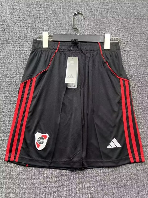 2025-26 Mens River Plate home black Shorts Pants