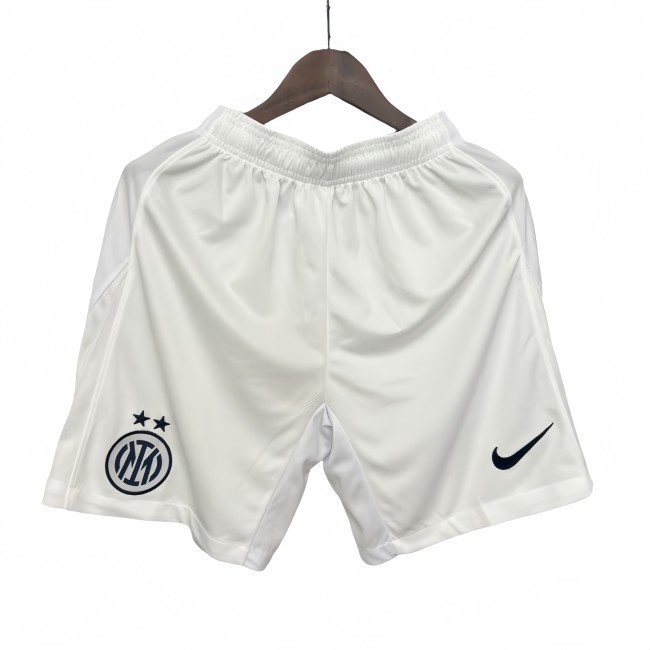 2025-26 Mens Inter Milan away white Shorts Pants