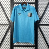 Mens Santos blue Third away soccer jersey 2526