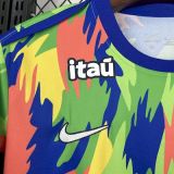 2025-26 Mens Brazil  Pre-match soccer jersey