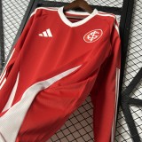 2025-26 Mens Internacional red home  Long Sleeve soccer Jersey
