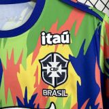 2025-26 Mens Brazil  Pre-match soccer jersey