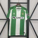 2025-26  Mens Real Betis home green  white Soccer Jersey