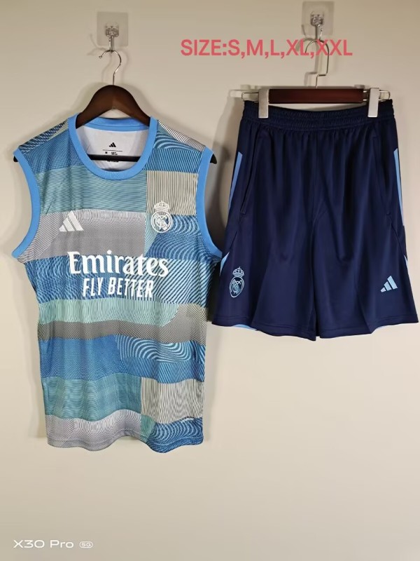 2025-26 Mens Real Madrid  vest Training Short Suit