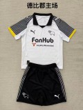 2025-26 Kids Derby County home white soccer jersey