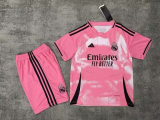 2025-26 Kids Real Madrid pink soccer Jersey
