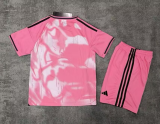 2025-26 Kids Real Madrid pink soccer Jersey