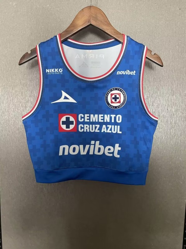 2025-26 Women Cruz Azul vest blue soccer Jersey