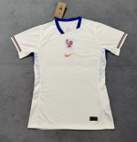 2025-26 Women  France away  white Soccer Jersey