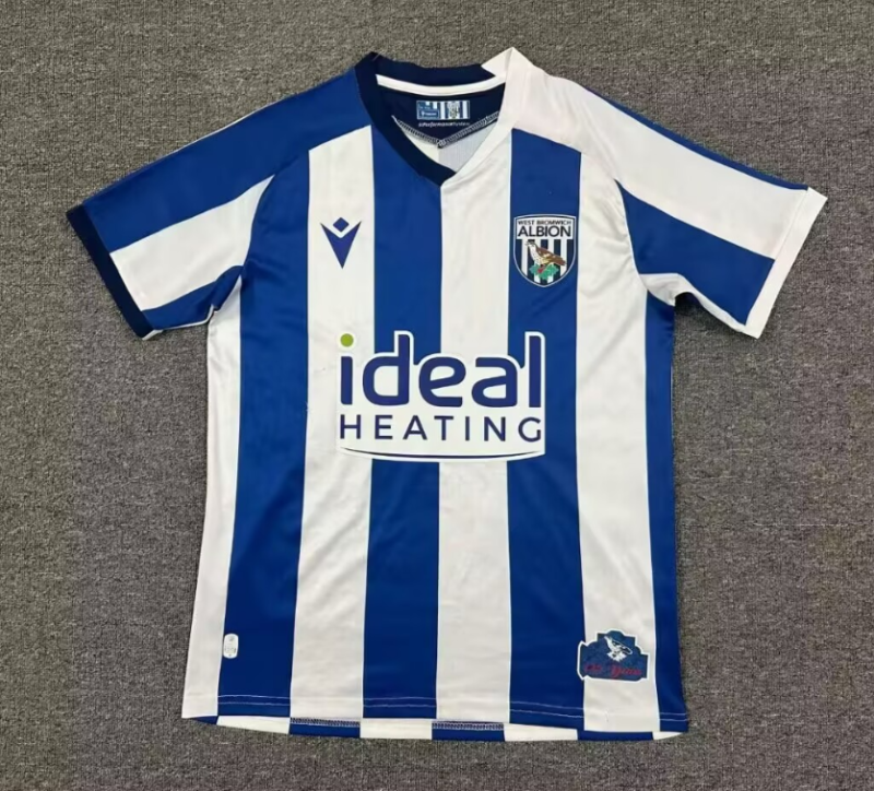 2025-26 Mens West Bromwich home blue white soccer jersey